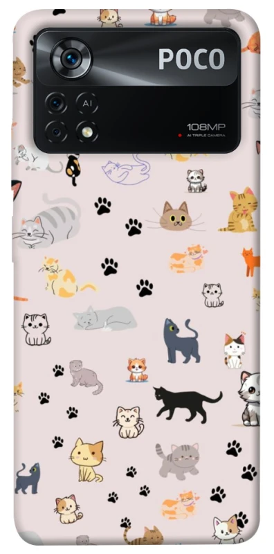 Чохол на Xiaomi Poco X4 Pro 5G Cat style ver.1 фото 1 з 1