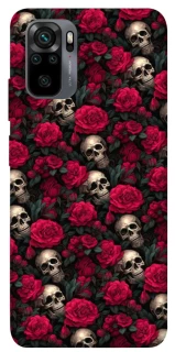 Чехол на Xiaomi Redmi Note 10 / Note 10s Черепа и розы фото 1 из 1