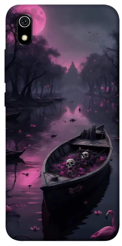 Чехол на Xiaomi Redmi 7A Boat and flamingo фото 1 из 1
