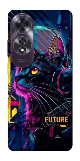 Чехол на Oppo A60 Cyber Cat v2 фото 1 из 1