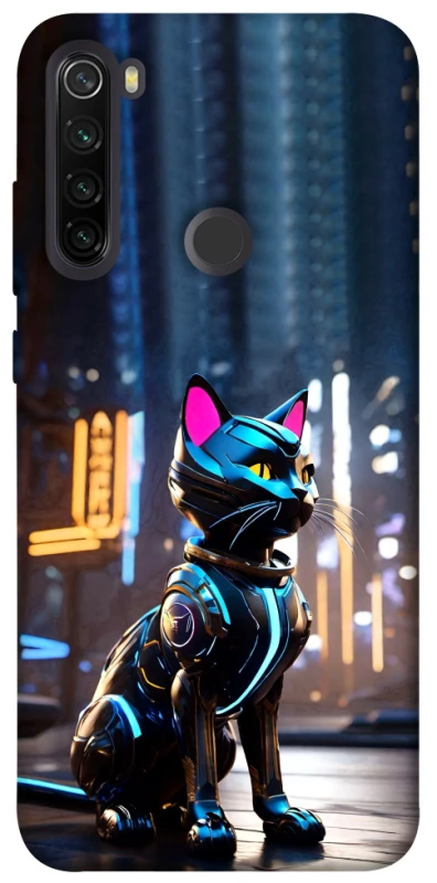 Чохол на Xiaomi Redmi Note 8T Cyber cat фото 1 з 1