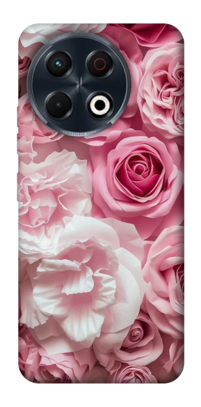 Чехол на TECNO Spark 30 Pro (KL7) Розовые цветы фото 1 из 1