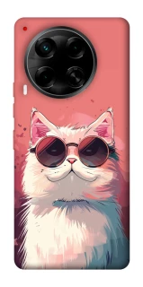Чохол на TECNO Camon 30 (CL6) Сat with glasses фото 1 з 1