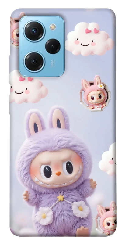 Чохол на Xiaomi Poco X5 Pro 5G Labubu & clouds фото 1 з 1