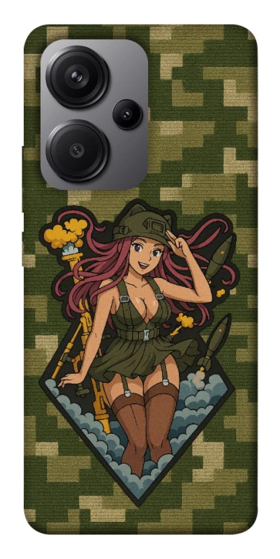 Чохол на Xiaomi Redmi Note 13 Pro+ Military Waifu фото 1 з 1