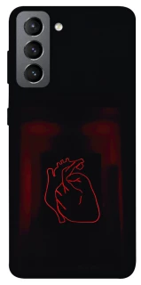 Чехол на Samsung Galaxy S21 FE Красное сердце фото 1 из 1