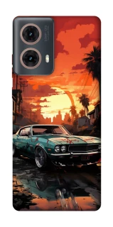 Чехол на Motorola Moto G85 Car at sunset фото 1 из 1