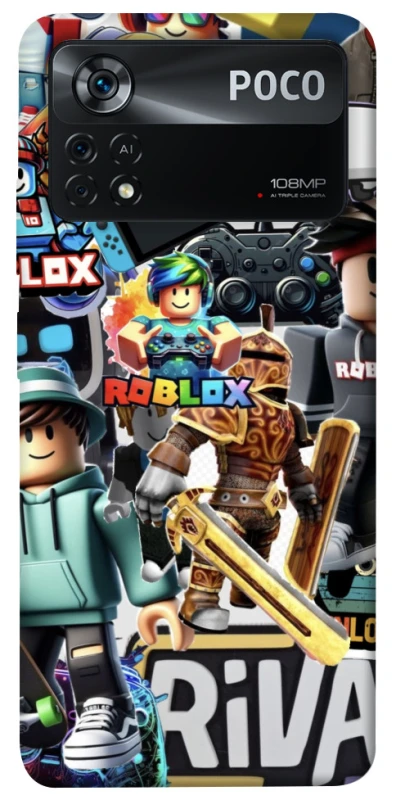 Чохол на Xiaomi Poco X4 Pro 5G Roblox collage ver.1 фото 1 з 1