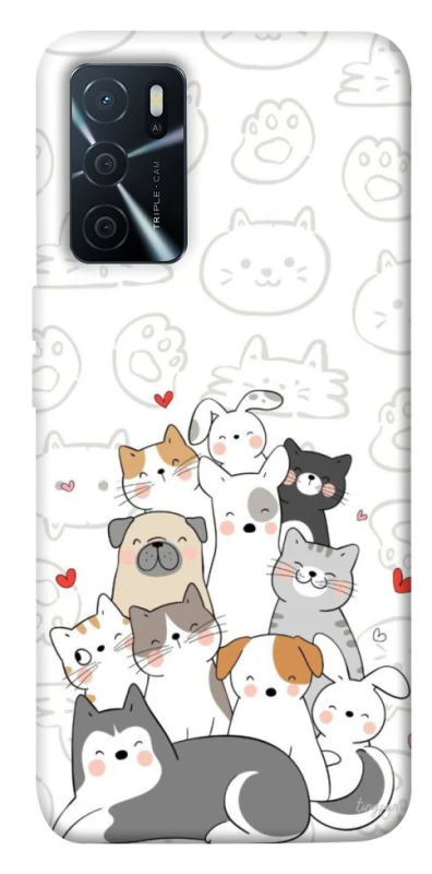 Чохол на Oppo A16s / A16 Funny Pets фото 1 з 1