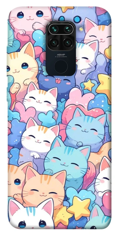 Чехол на Xiaomi Redmi Note 9 / Redmi 10X Funny Kittens ver.3 фото 1 из 1
