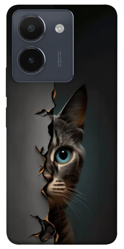 Чохол на Vivo Y36 Кіт-підглядач v2 фото 1 з 1