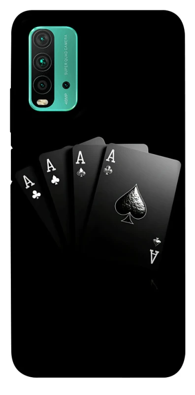 Чохол на Xiaomi Redmi Note 9 4G / Redmi 9 Power Black Cards фото 1 з 1