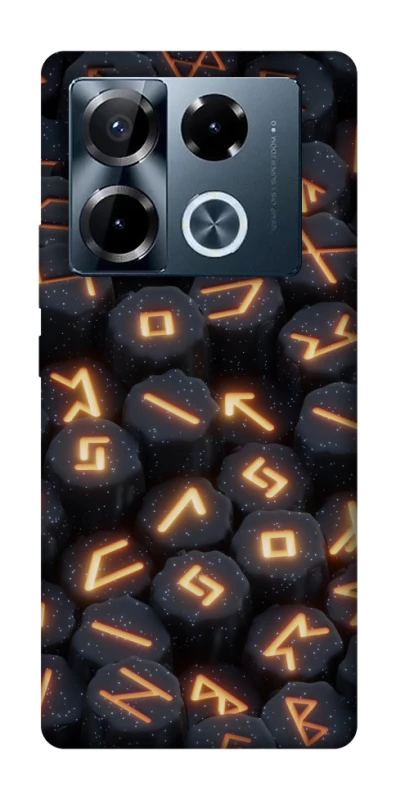 Чехол на Infinix Note 40 Pro 4G Огненые руны фото 1 из 1