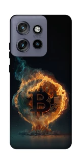 Чехол на Motorola Edge 50 Neo Fire Bitcoin фото 1 из 1