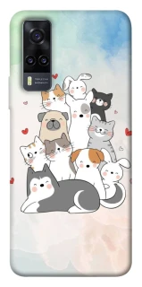 Чохол на Vivo Y31 Funny Pets ver.2 фото 1 з 1