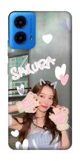 Чохол на Motorola Moto G45 Sakura - LE SSERAFIM фото 1 з 1