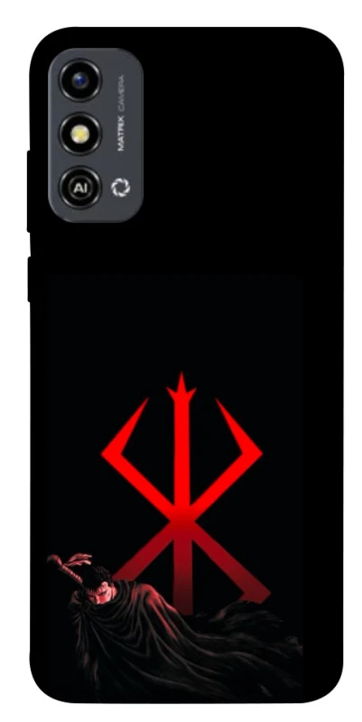 Чохол на ZTE Blade A53 Berserk Red Logo фото 1 з 1