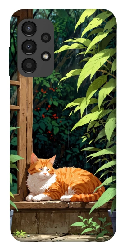Чехол на Samsung Galaxy A13 4G red cat фото 1 из 1