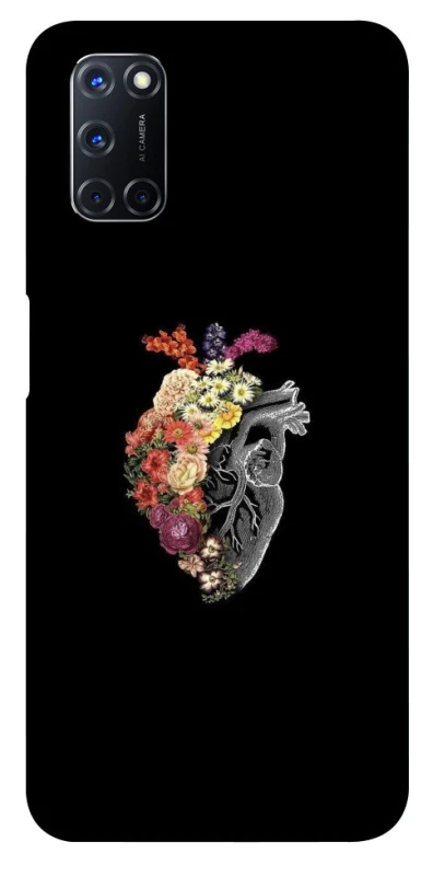 Чохол на Oppo A52 / A72 / A92 Heart with flowers фото 1 з 1