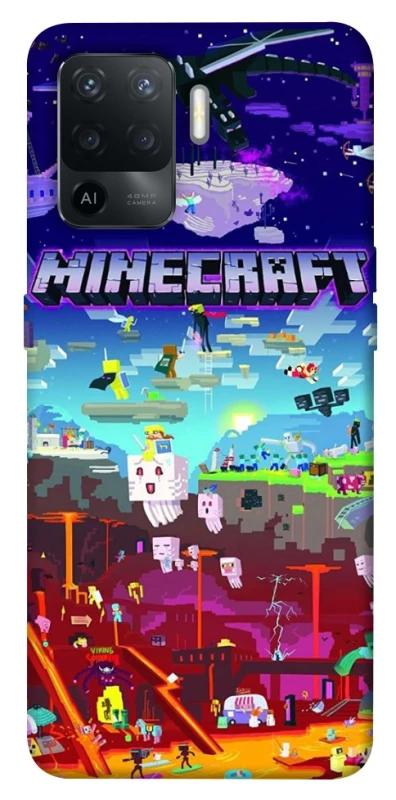 Чохол на Oppo Reno 5 Lite Minecraft world фото 1 з 1