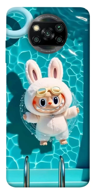 Чохол на Xiaomi Poco X3 NFC / Poco X3 Pro Labubu in the pool ver.2 фото 1 з 1