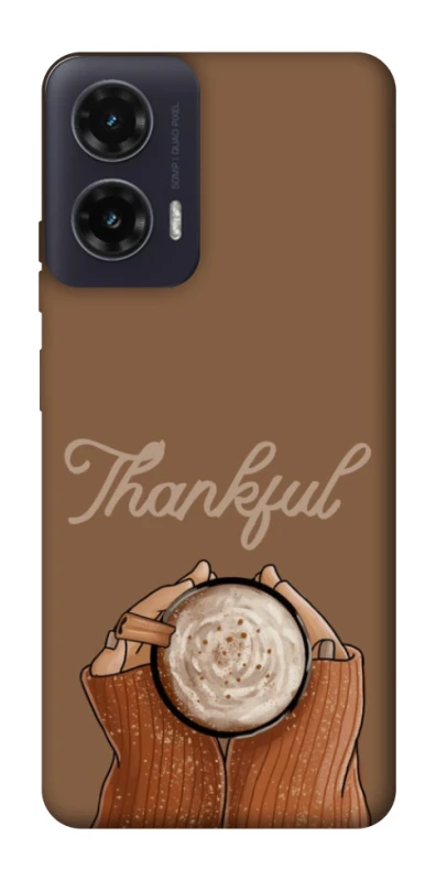 Чохол на Motorola Moto G35 Thankful coffee фото 1 з 1