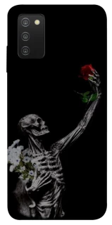 Чехол на Samsung Galaxy A03s Skeleton vs Rose фото 1 из 1