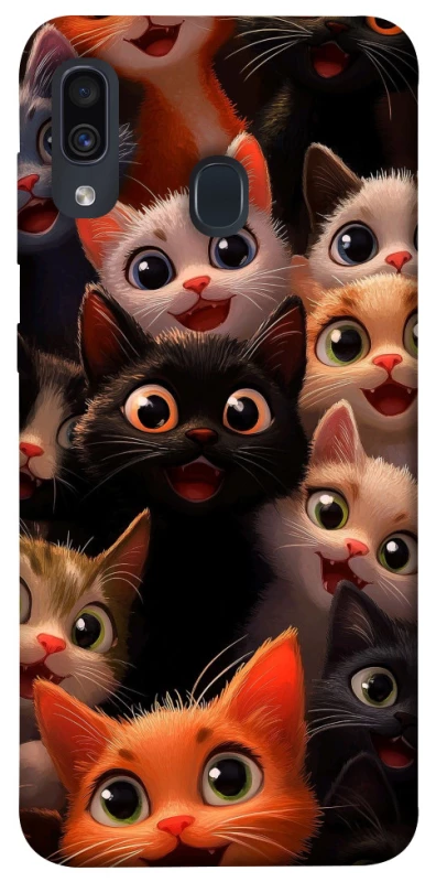 Чохол на Samsung Galaxy A20 / A30 happy cats фото 1 з 1
