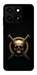 Чехол на ZTE Blade A35 4G Golden Skull фото 1 из 1