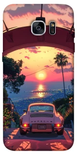 Чехол на Samsung G935F Galaxy S7 Edge Porsche at sunset фото 1 из 1