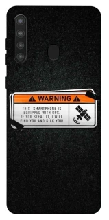 Чохол на Samsung Galaxy A21 Warning фото 1 з 1