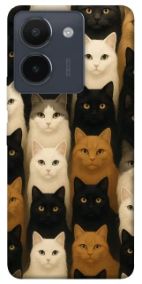 Чехол на Vivo Y36 Colorful Cat Collage фото 1 из 1
