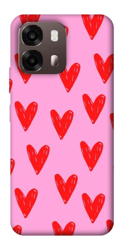 Чехол на Oppo A6 Red hearts 2 фото 1 из 2