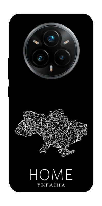 Чохол на Realme 14 Pro+ Ukraine black map фото 1 з 1