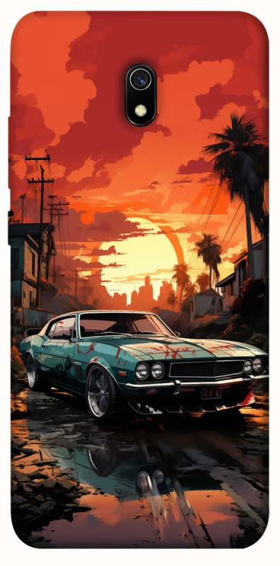 Чохол на Xiaomi Redmi 8a Car at sunset фото 1 з 1