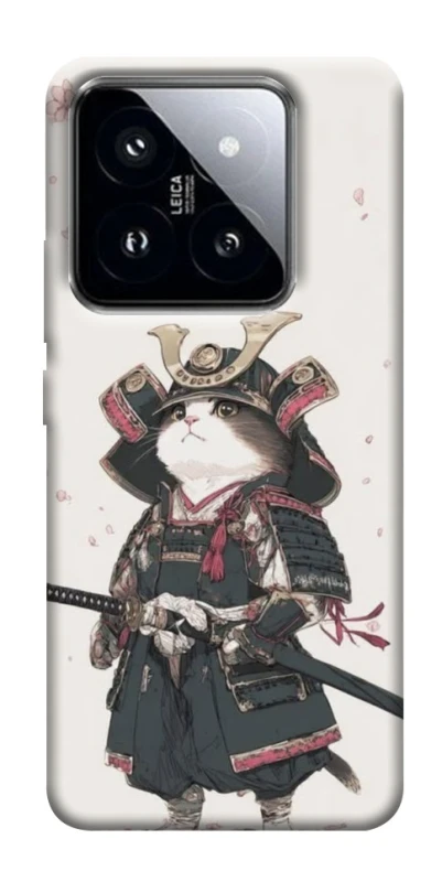 Чохол на Xiaomi 14 Pro Samurai Cat Warrior фото 1 з 1