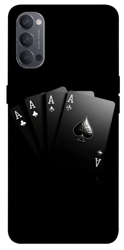 Чохол на Oppo Reno 4 Black Cards фото 1 з 1