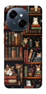 Чохол на TECNO Spark Go 1 Cats & Books фото 1 з 1