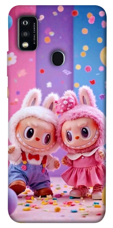 Чохол на ZTE Blade A51 Labubu twins ver.3 фото 1 з 1
