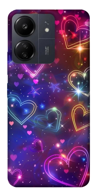 Чохол на Xiaomi Redmi 13C Drawn hearts фото 1 з 1