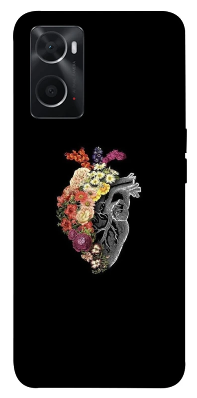 Чохол на Oppo A76 4G Heart with flowers фото 1 з 1