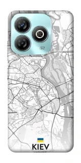 Чохол на ZTE Blade A75 4G Kiev white map фото 1 з 1