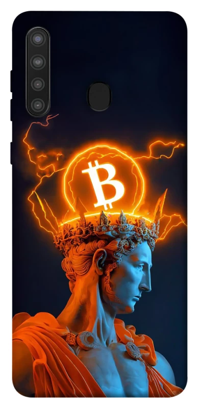 Чехол на Samsung Galaxy A21 Bitcoin God фото 1 из 1
