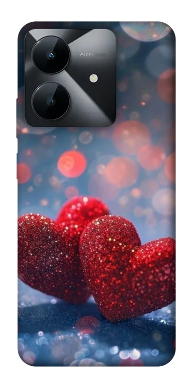 Чохол на Realme Note 60x Red hearts фото 1 з 1