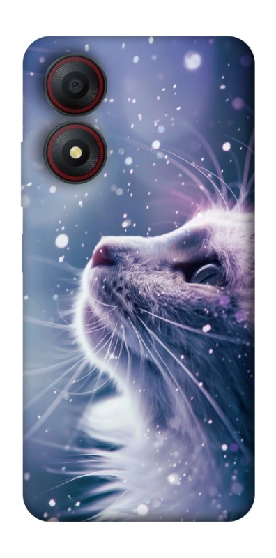 Чехол на ZTE Blade A34 4G Snow cat фото 1 из 1