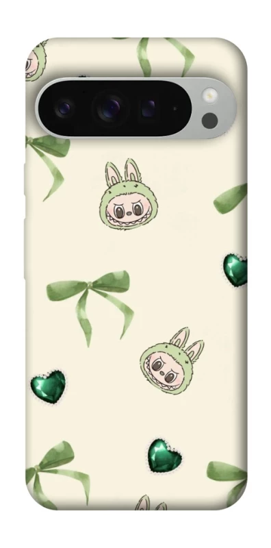 Чохол на Google Pixel 9 Pro XL Labubu Green Heart фото 1 з 1