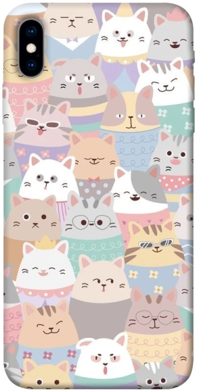 Чохол на Apple iPhone X (5.8") Funny Kittens ver.2 фото 1 з 1