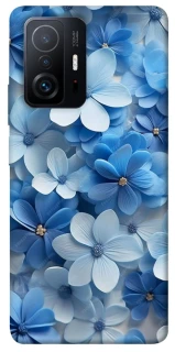 Чехол на Xiaomi 11T / 11T Pro Синие цветы фото 1 из 1