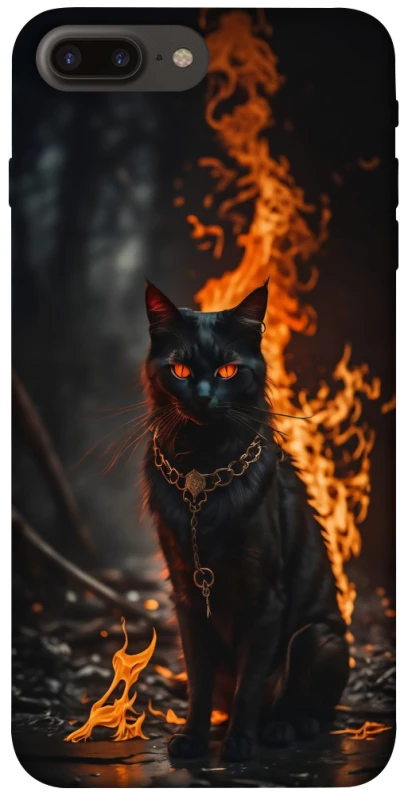 Чехол на Apple iPhone 7 plus / 8 plus Огненный кот фото 1 из 1