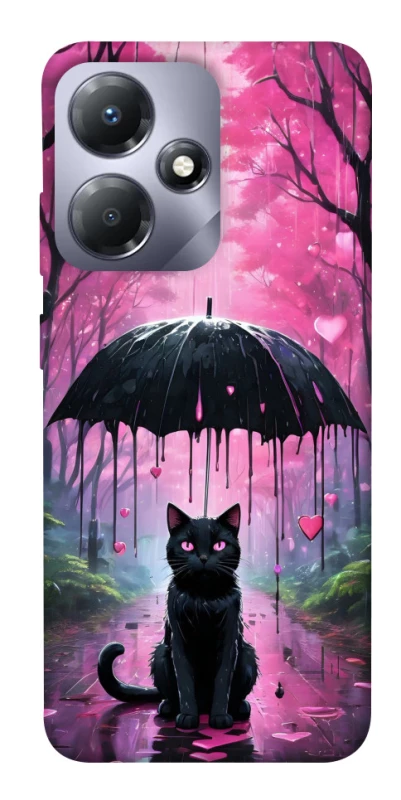 Чехол на Infinix Hot 30 Black cat фото 1 из 1